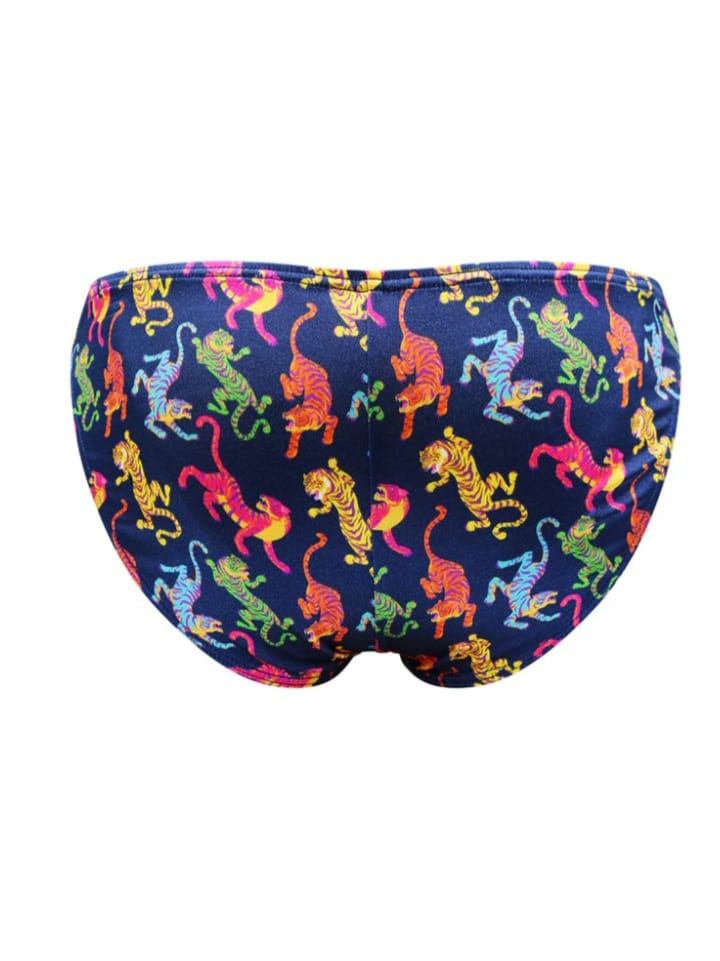 Men's Luxe Satin Dual Logo Briefs Underwear